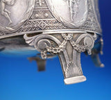 Lotus by Whiting Sterling Silver Sugar Creamer Set 2pc #402 Art Nouveau (#4345)