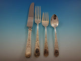 Old Maryland Engraved by Kirk Sterling Silver Flatware Service Set 82 pc Mono N