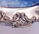 Blackberry by Tiffany and Co Sterling Silver Fruit Bowl w/Cut Glass Leaves #3088