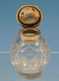 Thomas William Dobson English Sterling Silver Inkwell with Tray (#2274)