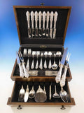Sir Christopher by Wallace Sterling Silver Flatware Set Service 68 Pieces Dinner