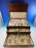 Winthrop by Tiffany Sterling Silver Flatware Set Service 81 pcs Dinner in chest