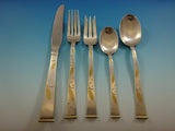 Golden Wheat by Gorham Sterling Silver Flatware Set For 8 Service 57 Pieces