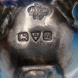Estate English Sterling Silver Toothpick Holder with Gadroon Border (#4304)