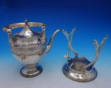 Cellini by Barbour Silver Co Sterling Silver Kettle on Stand #2100 (#3679)