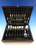 Contrast by Lunt Sterling Silver Flatware Set Service For 8 Mid Century Modern