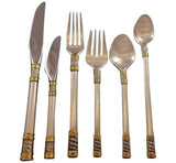 Aegean Weave Gold by Wallace Sterling Silver Flatware Set Service 53 Pieces