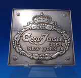 Georg Jensen Sterling Silver Sign 4 3/4" x 4 3/4" 2.38 ozt. (#7470)