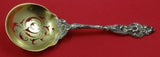 Les Six Fleurs by Reed and Barton Sterling Silver Pea Spoon Gold Washed 9 1/4"