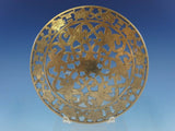 Webster Sterling Silver Trivet Pierced with Iris Motif 5 3/4" x 1/4" (#2469)