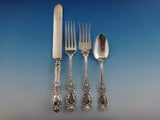 Lucerne by Wallace Sterling Silver Flatware Set Service Fitted Box 205 Pieces