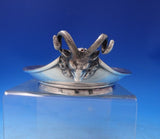 Silverplate Business Card Tray w/ Two 3-D Ram Heads c. 1870 4 3/4" x 8" (#7172)