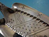 Japanese by Tiffany & Co. Sterling Silver Pie Server FH AS BC Flowers 10 3/4"