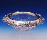 Blackberry by Tiffany and Co Sterling Silver Fruit Bowl w/Cut Glass Leaves #3088
