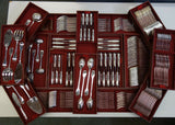 Louvois by Puiforcat Sterling Silver Flatware Set Service France 248 Pieces