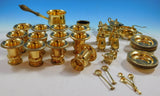 Tiffany & Co. Sterling Silver Table Set 41pc Vermeil with Monogram "K" (#2255)