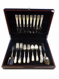 Colonial Fiddle by Watson Sterling Silver Flatware Service For 8 Set 44 Pieces