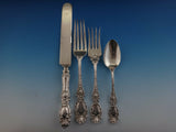 Lucerne by Wallace Sterling Silver Flatware Set Service Fitted Box 205 Pieces