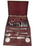Lucerne by Wallace Sterling Silver Flatware Set Service Fitted Box 205 Pieces