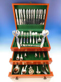Cactus by Georg Jensen Danish Sterling Silver Flatware Set Dinner Service 122 Pc