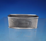 Webster Sterling Silver Napkin Ring Hammered "Scotty" 2 1/8" x 1" x 3/4" (#6878)