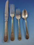 Golden Winslow by Kirk Sterling Silver 12 Flatware Service Set 53 Pcs