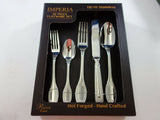 Imperia by Ricci Casa Stainless Steel Flatware Set For 12 Service 65 Pieces New