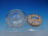 Rose by Stieff Hair Receiver Sterling Silver Lid and Daisy Jar Repousse (#4395)