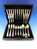 French 950 Silver Vermeil Flatware Dessert Set Service by Andre Aucoc Paris 71pc