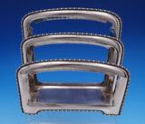 Beaded by Gorham Sterling Silver Letter Holder #B901M 5 1/2" x 5 1/2" (#7788)