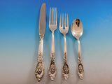 Rose Elegance by Lunt Sterling Silver Flatware Service for 12 Set 63 Pieces