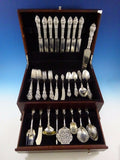 Douvaine by Unger Sterling Silver Flatware Service Set 68 Pieces Art Nouveau
