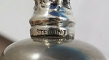 Meadow Rose by Wallace Sterling Silver Bell 5" Tall x 2 1/4" Antique (#3009)