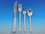 Moderne by Adra Sterling Silver Flatware Set Modernism California 78 pc Dinner