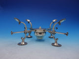 Georgian English Sterling Silver Adjustable Warming Stand with Burner (#4205)