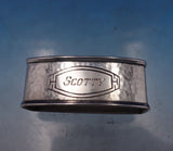 Webster Sterling Silver Napkin Ring Hammered "Scotty" 2 1/8" x 1" x 3/4" (#6878)