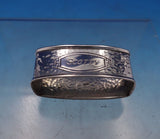 Webster Sterling Silver Napkin Ring Hammered "Scotty" 2 1/8" x 1" x 3/4" (#6878)