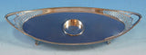 Thomas William Dobson English Sterling Silver Inkwell with Tray (#2274)