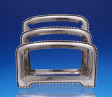 Beaded by Gorham Sterling Silver Letter Holder #B901M 5 1/2" x 5 1/2" (#7788)