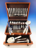 Cactus by Georg Jensen Danish Sterling Silver Flatware Set for 12 Service 92 Pcs