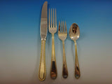 Golden Winslow by Kirk Sterling Silver Flatware Service For 8 Set 41 Pcs Dinner