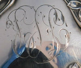 Sterling Silver and Glass Dresser Jar with Violets Art Nouveau #612 (#2188)