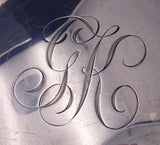 Lily by Whiting Sterling Silver Hand Mirror #7071 9 3/4" Long w/Monogram (#3083)
