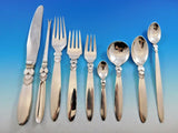 Cactus by Georg Jensen Danish Sterling Silver Flatware Set Dinner Service 122 Pc