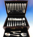 Rose Elegance by Lunt Sterling Silver Flatware Service for 12 Set 63 Pieces