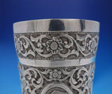 Colonial India Sterling Silver Cup Repoussed Scenic Landscape w/ Houses (#3901)