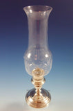 Old French by Gorham Sterling Silver and Glass Hurricane Lamp Pair #662 (#2366)