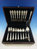 Grand Victorian by Wallace Sterling Silver Flatware Set For 8 Service 36 Pieces