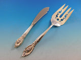Rose Elegance by Lunt Sterling Silver Flatware Service for 12 Set 63 Pieces