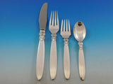 Cactus by Georg Jensen Danish Sterling Silver Flatware Set Service 107 pc Dinner